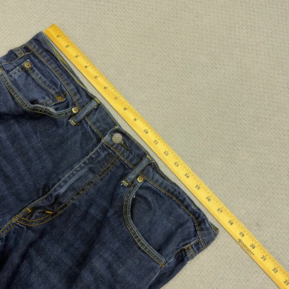 Levis 541 Jeans Mens 34x32 Blue Medium Wash Denim Athletic Taper Faded Casual